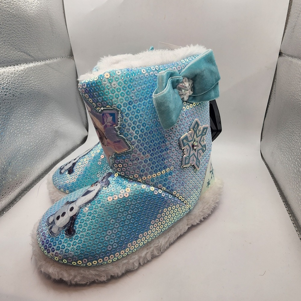 New Frozen Toddler Girls Slipper Bootie In 9-10 ~New with Tags- - Picture 2 of 9